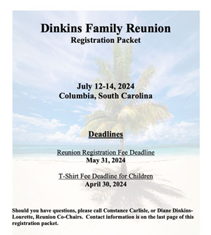 2024 Dinkins Family Reunion Registration